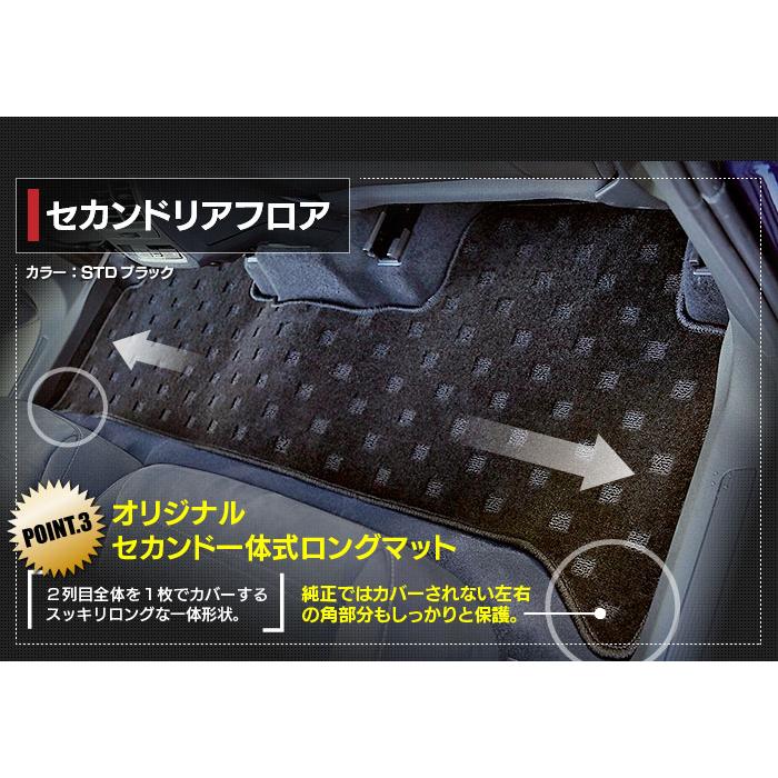 フォルクスワーゲン VW ゴルフトゥーラン3 フロアマット Golf Touran3 車 マット ジェネラル HOTFIELD 光触媒抗菌加工 送料無料｜carboyjapan｜04