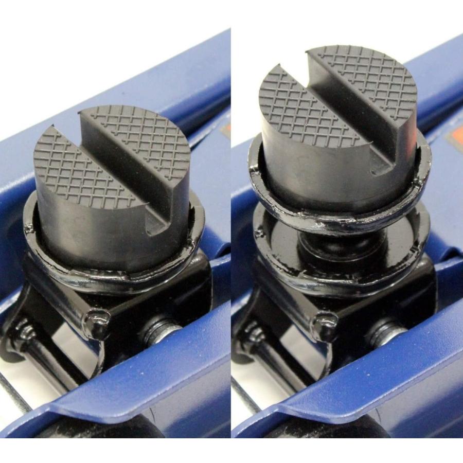 2t 油圧 フロアジャッキ ローダウン 最高値 335mm 最低値 85mm 1年保証 ジャッキタッチメント付き サドル付 30mmUP 大自工業 FA24 |  | 15