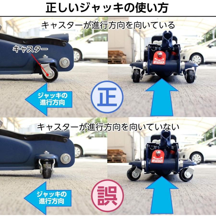 2t 油圧 フロアジャッキ ローダウン 最高値 335mm 最低値 85mm 1年保証 ジャッキタッチメント付き サドル付 30mmUP 大自工業 FA24 |  | 03