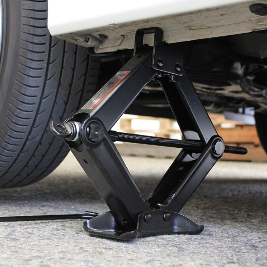 車 ジャッキ 2t パンタジャッキ 機械式 最高値 400mm 最低値 100mm