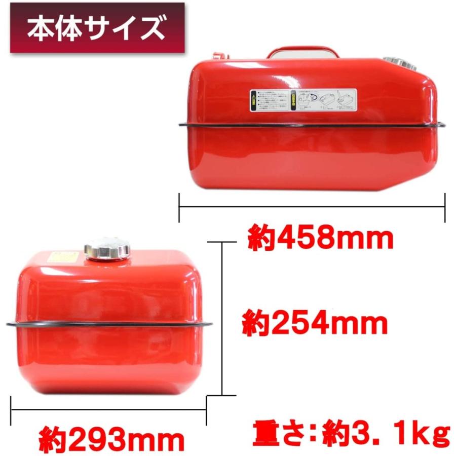 ガソリン携行缶 20l G-CAN 消防法適合品 KHK 亜鉛メッキ鋼板 鋼鈑厚み