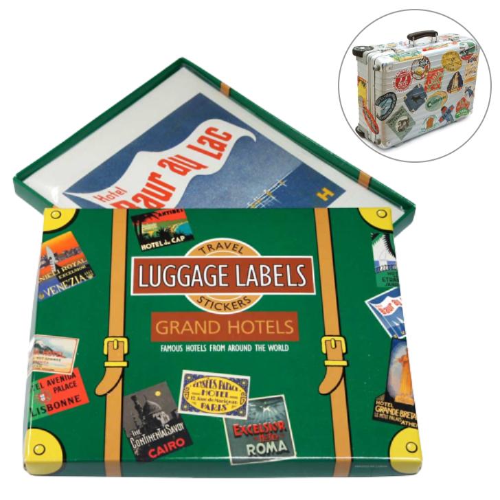 【レトロなデザイン♪】LUGGAGE LABELS トラベルステッカー GRAND HOTELS LE11719 le11719