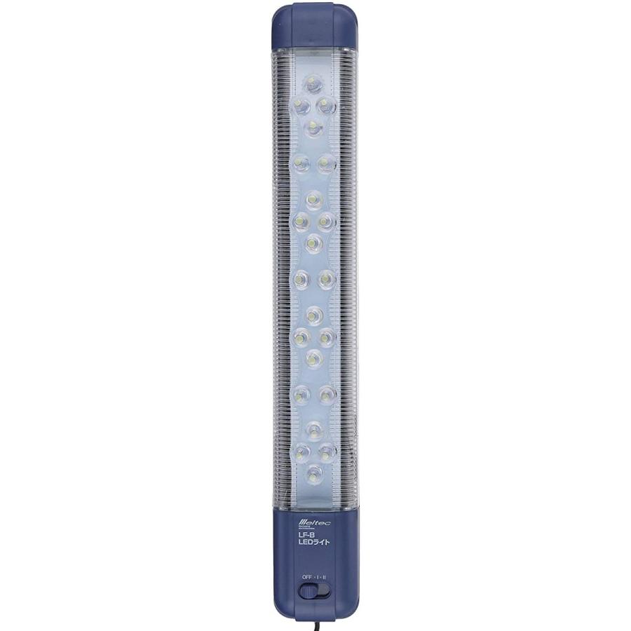LEDライト 明るさ2段階切り替えスイッチ付 LED球6コ点灯 全灯22コ DC12V 24V共通 ロングタイプ 大自工業　LFB |  | 01