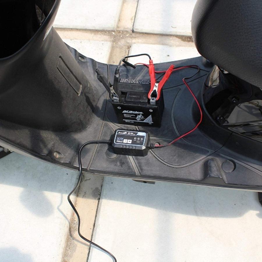 バイク 全自動 パルス バッテリー充電器 12V 定格0.75A バッテリー診断機能付 維持充電 トリクル充電方式 長期保証3年 大自工業 MP200 |  | 14