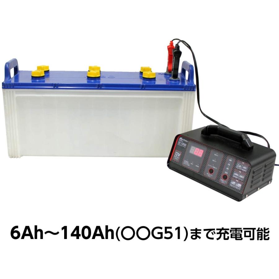 バッテリー充電器 急速 12V バイク 車 自動車 トラック ビッグ