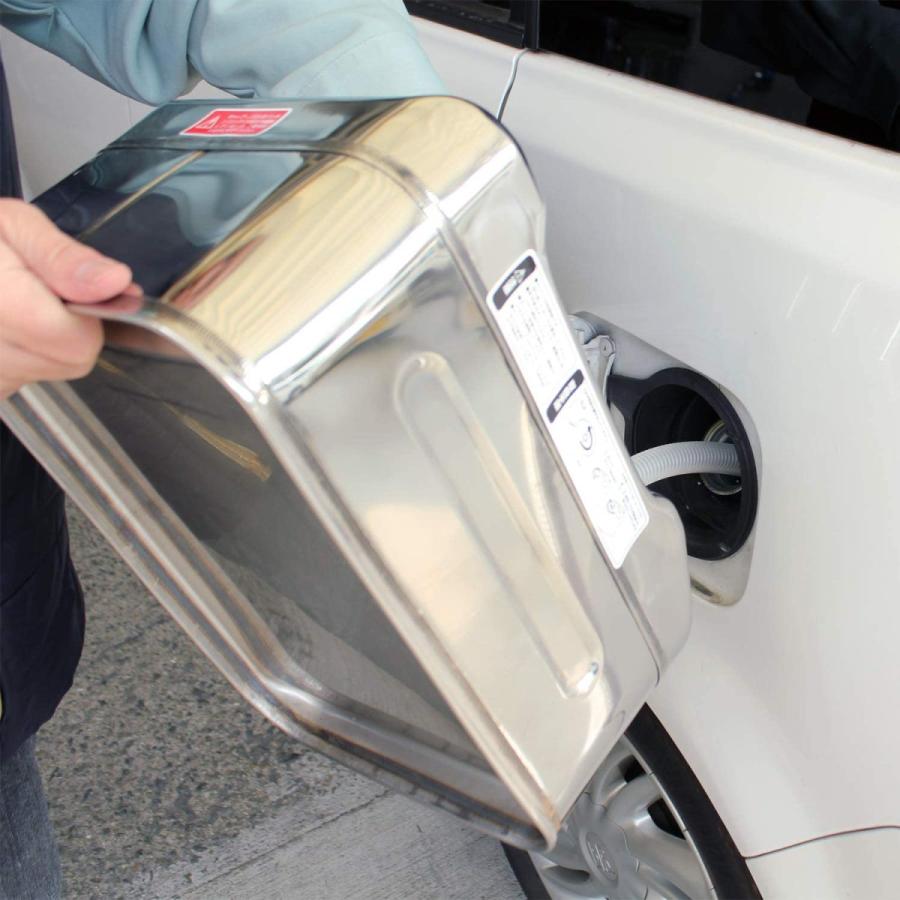 ガソリン携行缶 10l ステンレス 消防法適合品 KHK UN 鋼鈑厚み 0.8mm