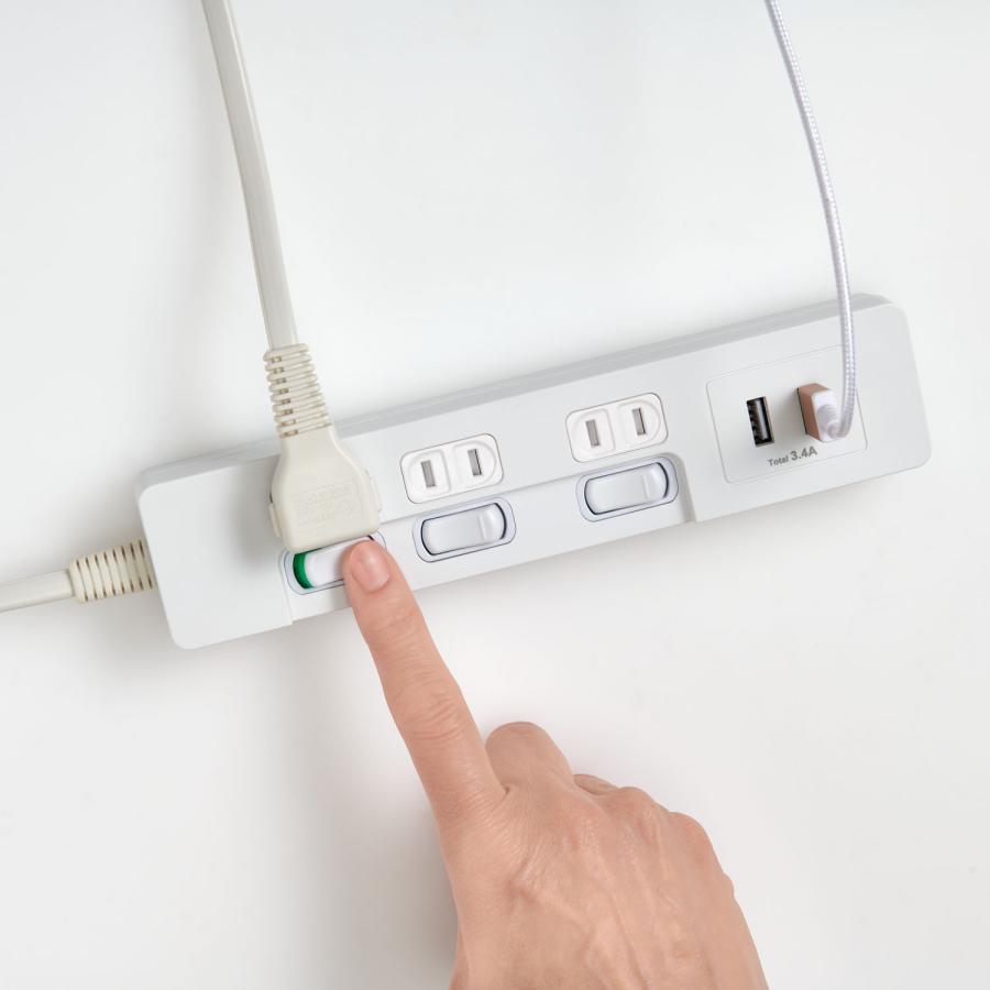 延長コード 2m 電源タップ 急速充電 USB 2ポート コンセント 3 延長コード 2m 電源タップ 急速充電 USB 2ポート コンセント 3
