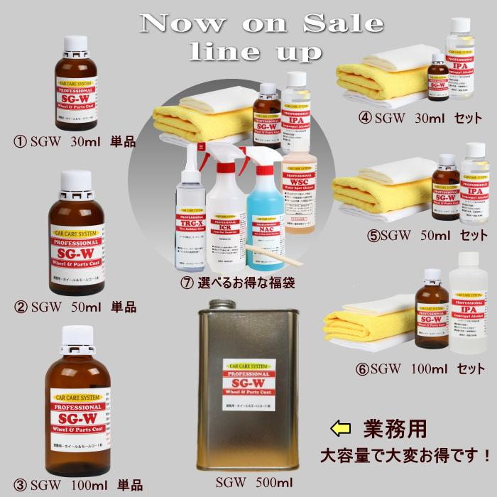 業務用 アルミホイール＆樹脂モール専用 ホイールコート SiO2ガラス