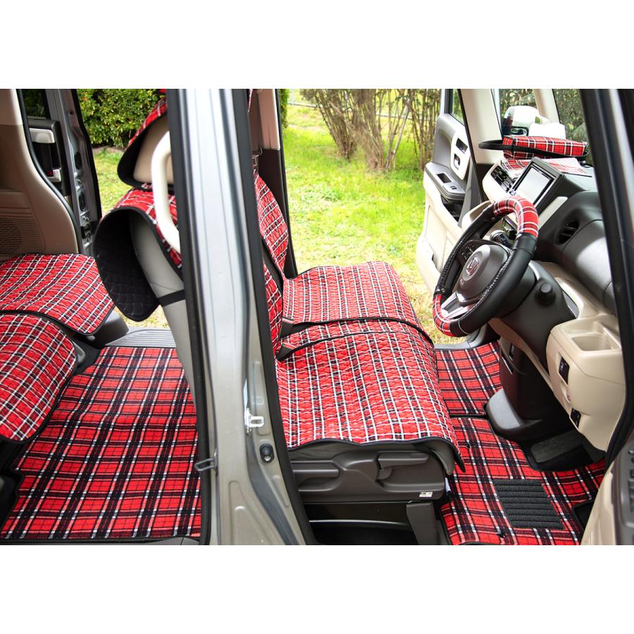ｎｂｏｘ ｎｂｏｘカスタム 専用 フロアマット １台分 おしゃれ チェック かわいい 赤 黒 ｎ ｂｏｘ ｊｆ１ ｊｆ２ ｊｆ３ ｊｆ4 カーキュート 通販 Yahoo ショッピング