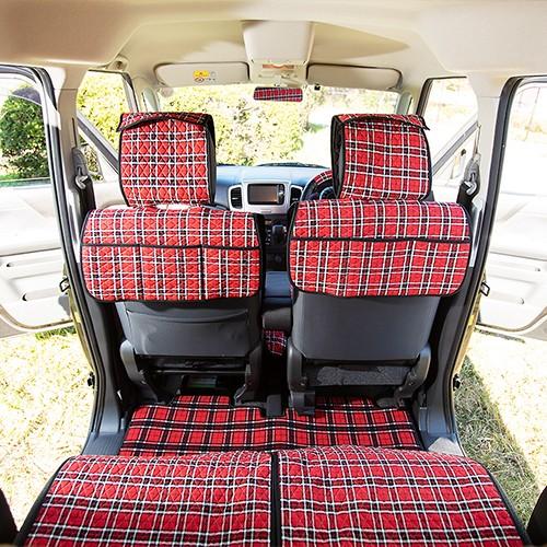 洗える かわいい キルティング シートカバー 前席2シート分 ベンチシートカバー付 ロイヤルチェックレッド チェック 軽自動車 おしゃれ アレンジ Quiltrcredf2 カーキュート 通販 Yahoo ショッピング