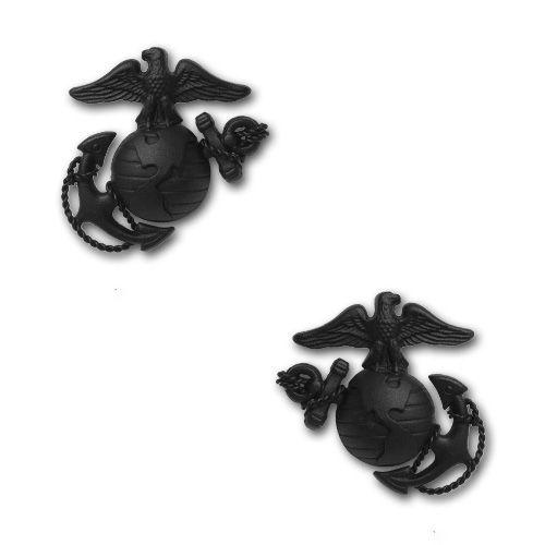 アメリカ海兵隊 襟章 - 士官 戦闘服用 米軍 ミリタリーバッジ 2個
