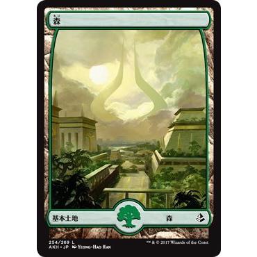 MTG マジック：ザ・ギャザリング 森(基本土地) アモンケット（AKH-254）｜card-museum