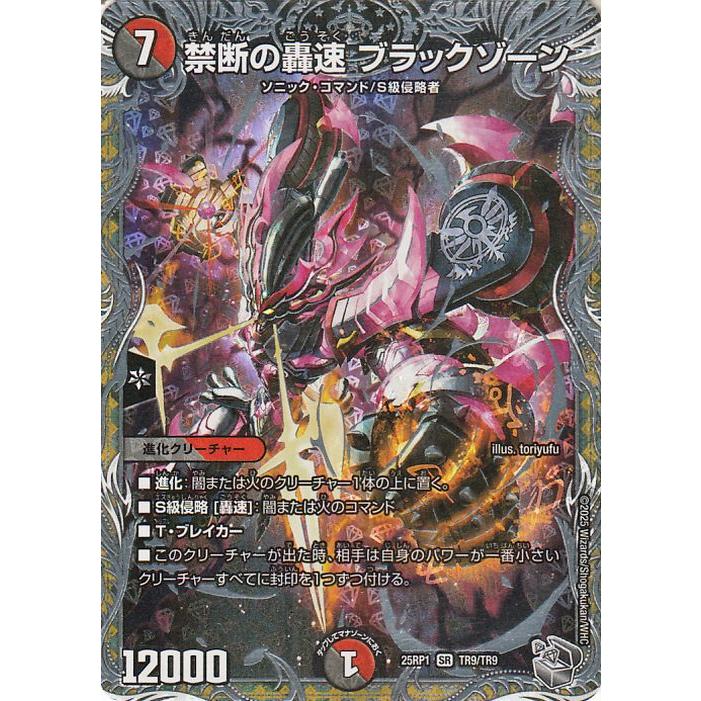 真気楼と誠偽感の決断、禁断の轟速ブラックゾーン、王闘竜皇ボルシャック・ドラゴン他 禁断の轟速ブラックゾーン【SR】{22EX2H5B/H12}《多》