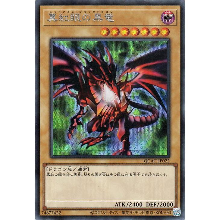 遊戯王カード 真紅眼の黒竜(シークレットレア) QUARTER CENTURY ART COLLECTION（QCAC） |  通常モンスター 闇属性 ドラゴン族 シークレット レア