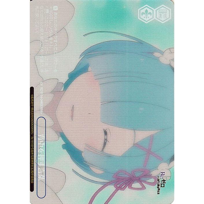 ヴァイスシュヴァルツ Re:ゼロから始める異世界生活 Vol.3 背中