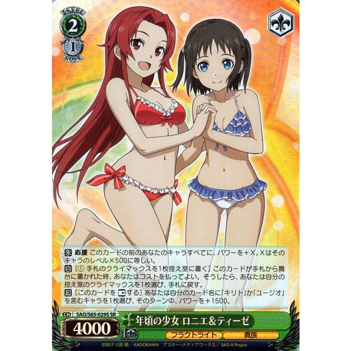 ヴァイスシュヴァルツ ソードアートオンライン SAO S65 アリシゼーション WS】壮烈な完全支配術 アリス【C】SAO/S65-015ヴァイスシュヴァルツ