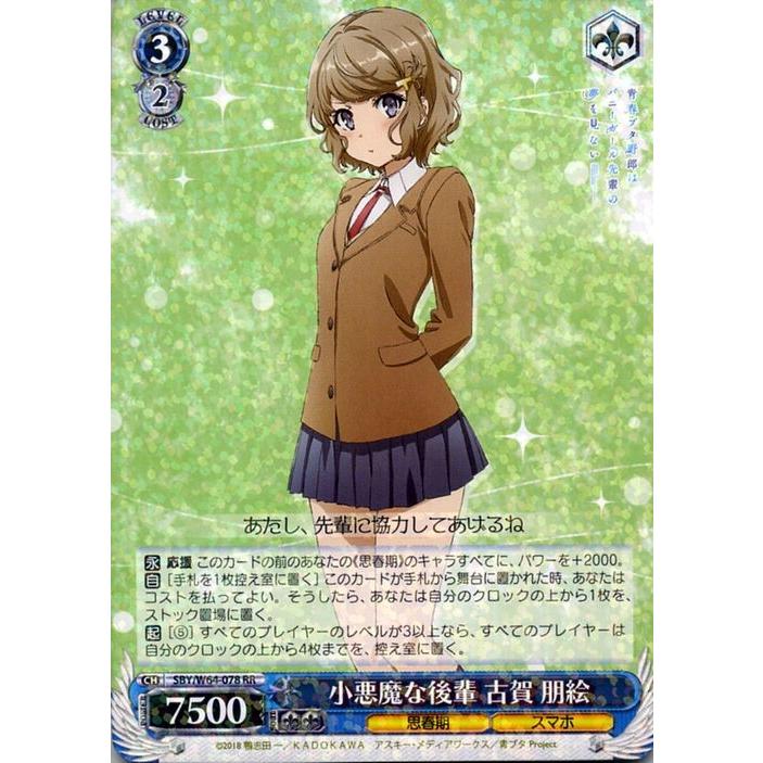 ヴァイスシュヴァルツ 青春ブタ野郎はバニーガール先輩の夢を見ない 小