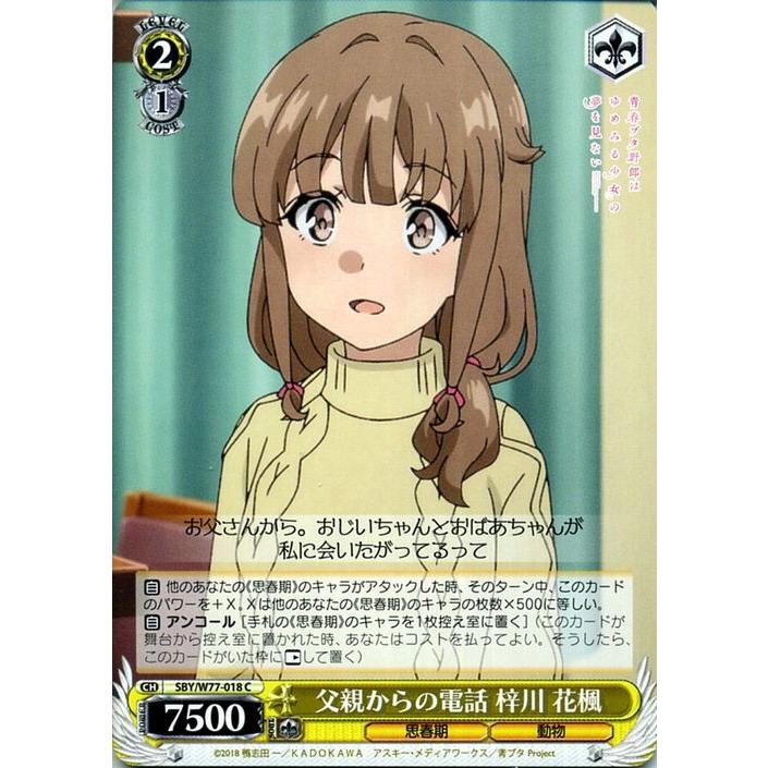 ヴァイスシュヴァルツ 青春ブタ野郎はゆめみる少女の夢を見ない 父親