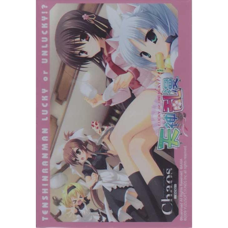 chaos tcg ゆずソフト　天神乱漫＆のーぶる☆わーくす 未開封 BOX Chaos(カオス)TCG / 特製スリーブ5枚入り 天神乱漫 LUCKY or UNLUCKY