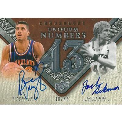 ブラッド・ドーアティ】【ジャック・シクマ】NBAカード Brad Daugherty 