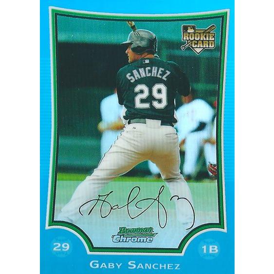 ギャビー サンチェス Mlbカード Gaby Sanchez 09 Bowman Chrome Rookie Card Blue Refractors 10 81s カードファナティック 通販 Yahoo ショッピング