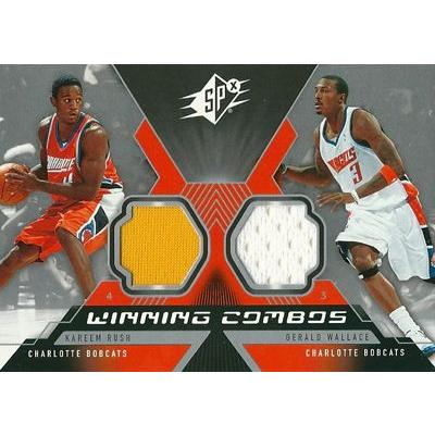 カリーム・ラッシュ / ジェラルド・ウォレス NBAカード Kareem Rush / Gerald Wallace 05/06 SPｘ Winning Materials Combos｜cardfanatic