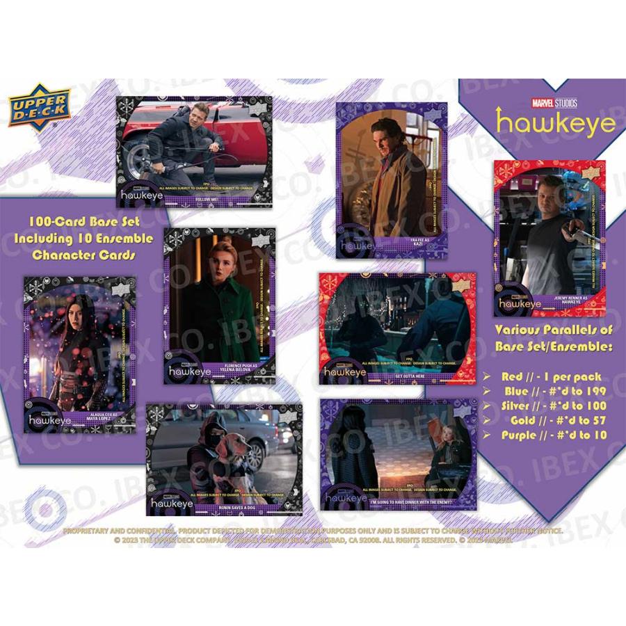 MCUテレビドラマシリーズ 『ホークアイ』 / 2023 Upper Deck Marvel Studios Hawkeye Trading Cards ボックス (Box) 11/2発売｜cardfanatic｜03