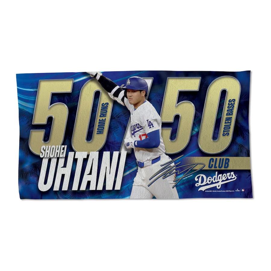 大谷翔平 50/50クラブ ロッカールームタオル ロサンゼルス 大谷翔平 50/50クラブ ロッカールームタオル ロサンゼルス