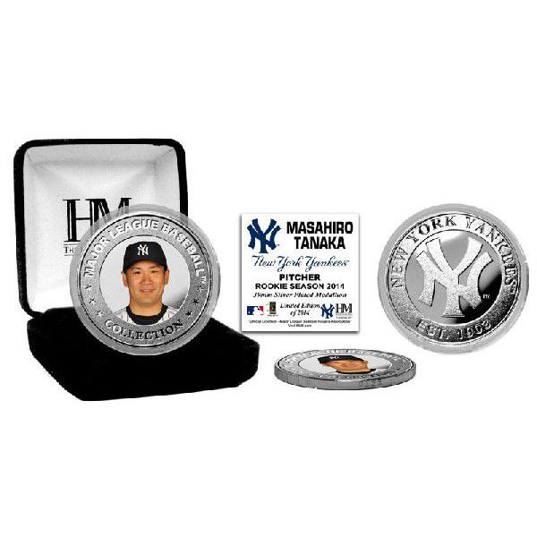 The Highland Mint (ハイランドミント) 田中将大 MLB ヤンキース シルバーコイン Masahiro Tanaka Silver Color Coin｜cardfanatic