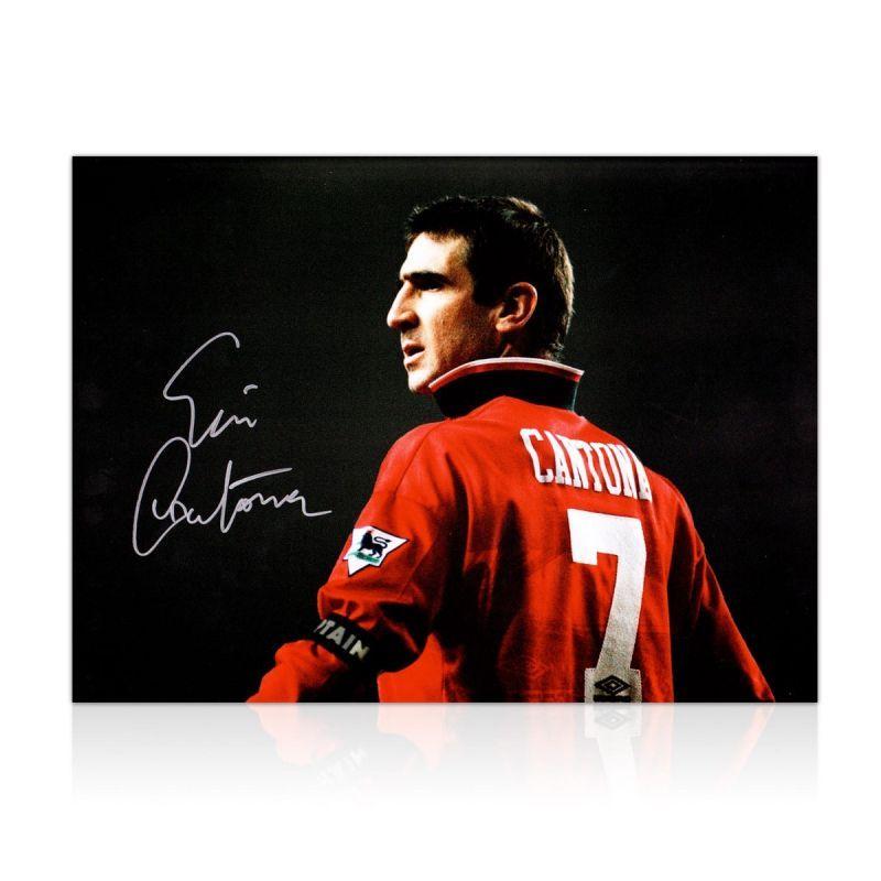 エリック・カントナ 直筆サイン入りフォト Eric Cantona Signed Manchester United Photo スポーツアイテム