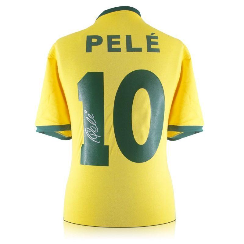 ペレ 直筆サイン入りユニフォーム 1970 ブラジル代表 ホーム バックサイン ホワイトギフトボックス入り Pele Back Signed Brazil Shirt In Gift Box Mem Sce Pel01 カードファナティック 通販 Yahoo ショッピング