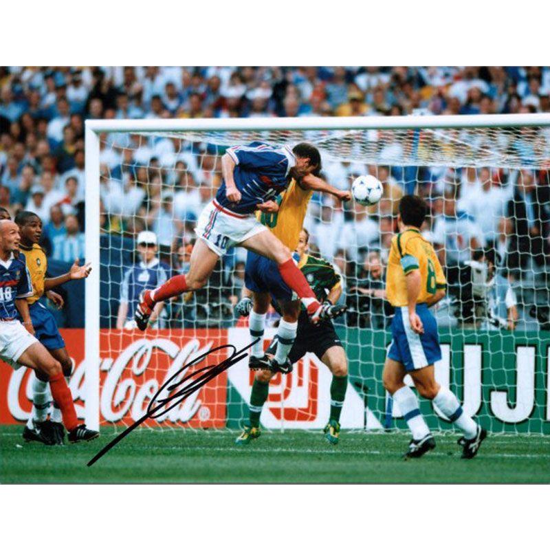 人気商品の ジネディーヌ Zinedine ジダン 直筆サイン入りフォト フランス Cup ワールドカップ ゴール Signed France Photo Signed World Cup Goal Zinedine Zidane 防犯カメラ専門店 ネクステージ Ae1038e9 Studio J Co