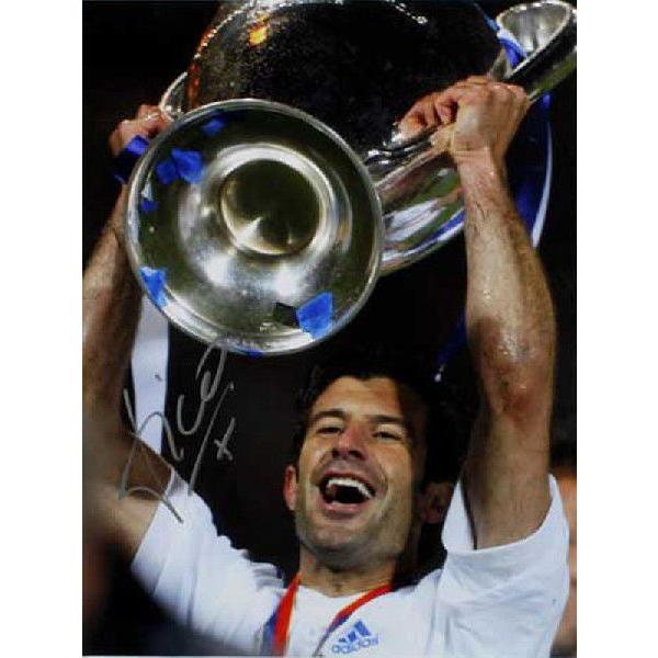ルイス・フィーゴ 直筆サインフォト Signed Real Madrid Photo: 2002 UEFA Champions League Final / Luis Figo｜cardfanatic