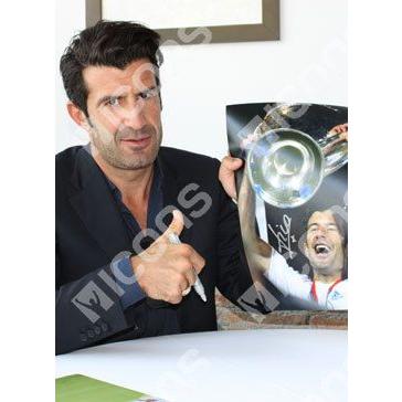 ルイス・フィーゴ 直筆サインフォト Signed Real Madrid Photo: 2002 UEFA Champions League Final / Luis Figo｜cardfanatic｜02