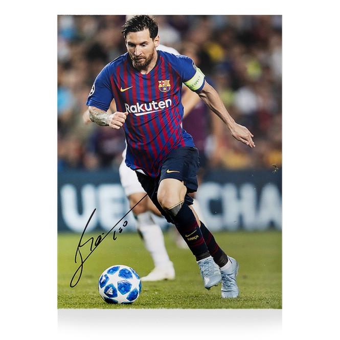 リオネル・メッシ 直筆サインフォト 額装 FC バルセロナ リオネル・メッシ 直筆サインフォト 額装 FC バルセロナ