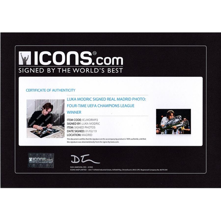 ルカ モドリッチ 直筆サインフォト レアル マドリード Uefa チャンピオンズリーグ ウィナー 2 13入荷 Mem Sci Lmo06 カードファナティック 通販 Yahoo ショッピング