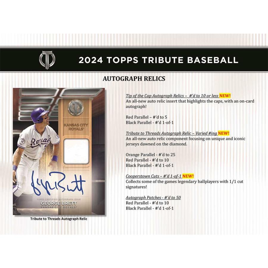 MLB 2024 Topps Tribute Baseball Box 3/27入荷！！大谷選手・山本由伸 