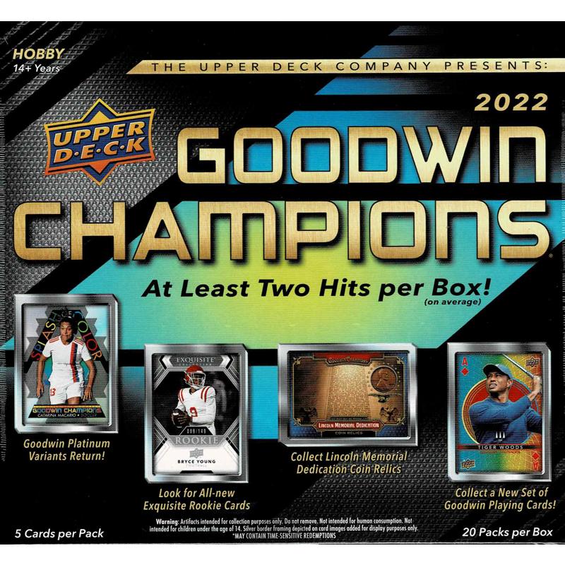 2022 Upper Deck Goodwin Champions Trading Cards ボックス（Box 