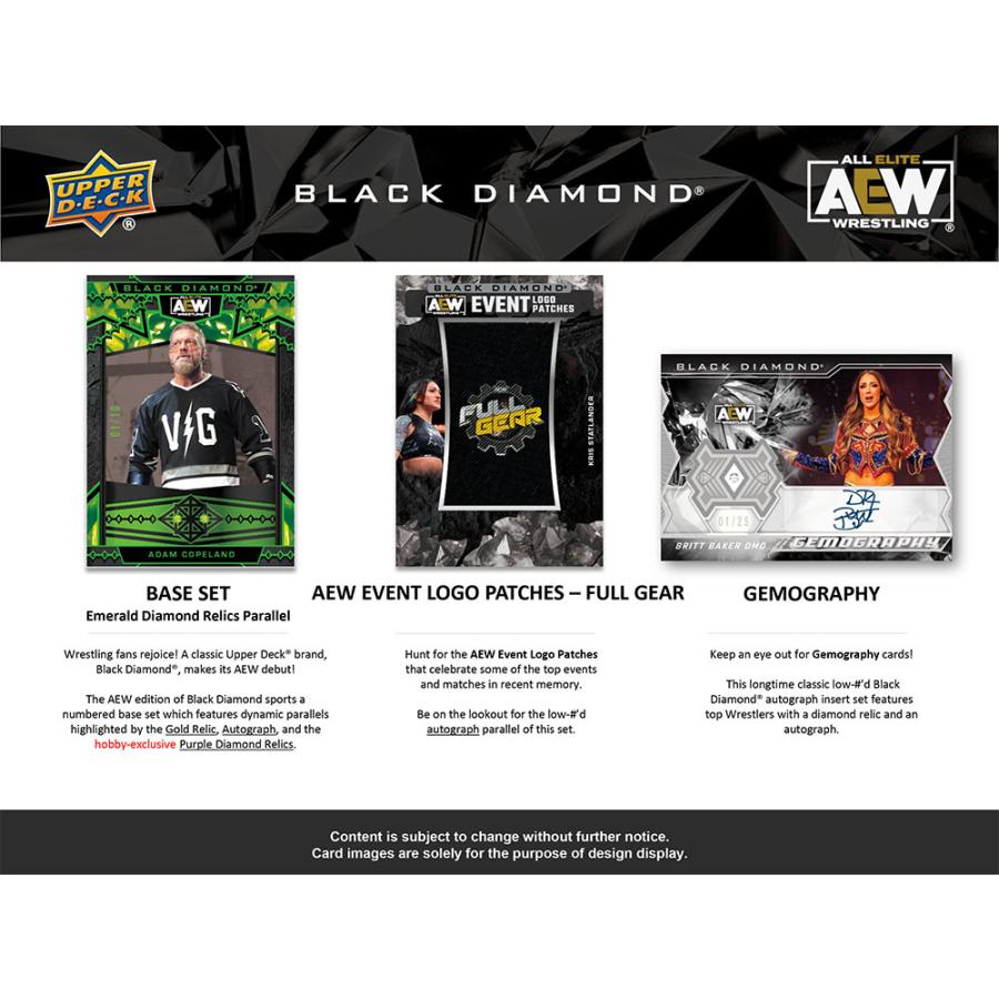 プロレスカード AEW 2024 Upper Deck All Elite Wrestling Black Diamond Trading Cards ボックス (Box)_2