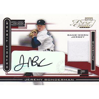 Mlbカード ジェレミー ボンダーマン 03 Playoff Piece Of The Game Jersey Autograph Jeremy Bonderman Sbb03s 069 カードファナティック 通販 Yahoo ショッピング