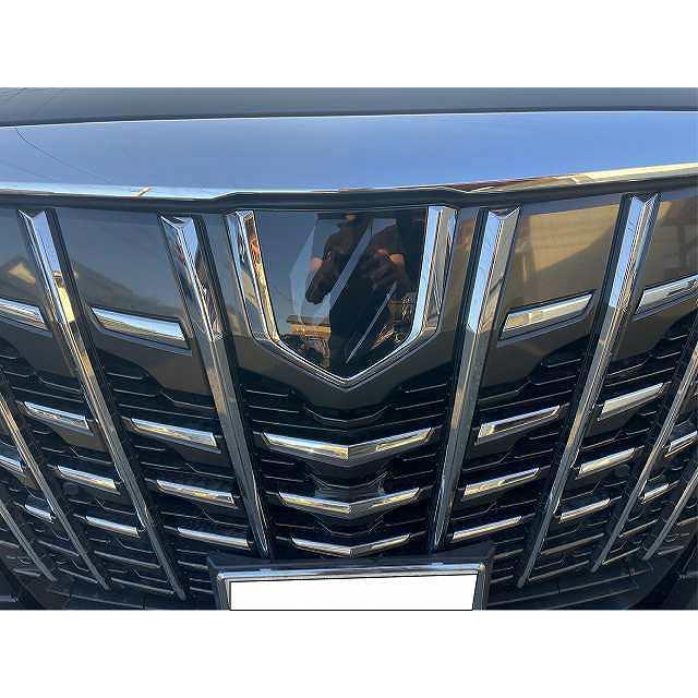 アルファード 30系 後期 エンブレム スモークフィルム 飛び石 傷防止