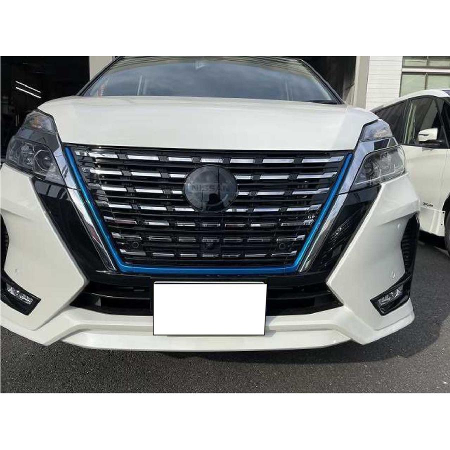 超美品　c27セレナ　e-power  グリル　エンブレム　セット セレナ セレナ/SERENA C27系 後期：純正グリルイルミネーション(e