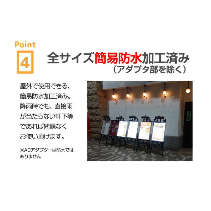 LEDライトパネル LED看板 A0サイズ ADアルミフレーム 1年保証付きの画像