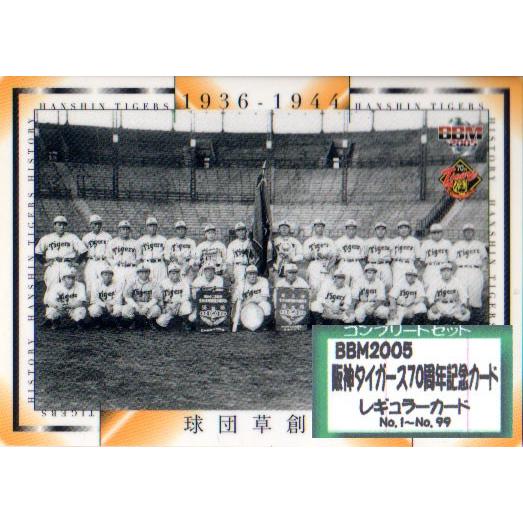 BBM2005 阪神タイガース70周年不死化歌留多 レギュラーカードコンプリートセット トレーディングカード-ゲーム、おもちゃ