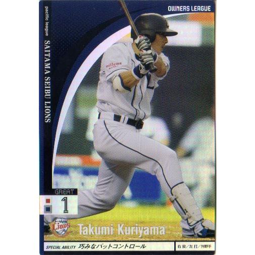 OWNERS LEAGUE 2010 栗山　巧 プロ野球カード 栗山巧 2010 オーナーズ リーグ 02 スター （STAR