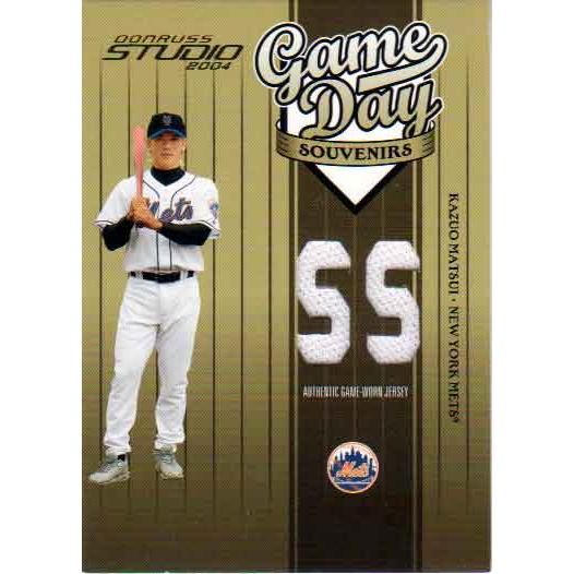 松井稼頭央 2004 Donruss Studio Game Days Jersey Card /200 Kazuo
