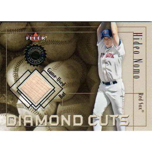 野茂英雄 2001 Fleer Diamond Cuts Bat Card Hideo Nomo : かー