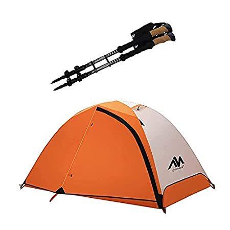 【絶品】 AYAMAYA T Camping and Tent Backpacking Person Pole+2 Trekking Aluminum 7075 その他テント