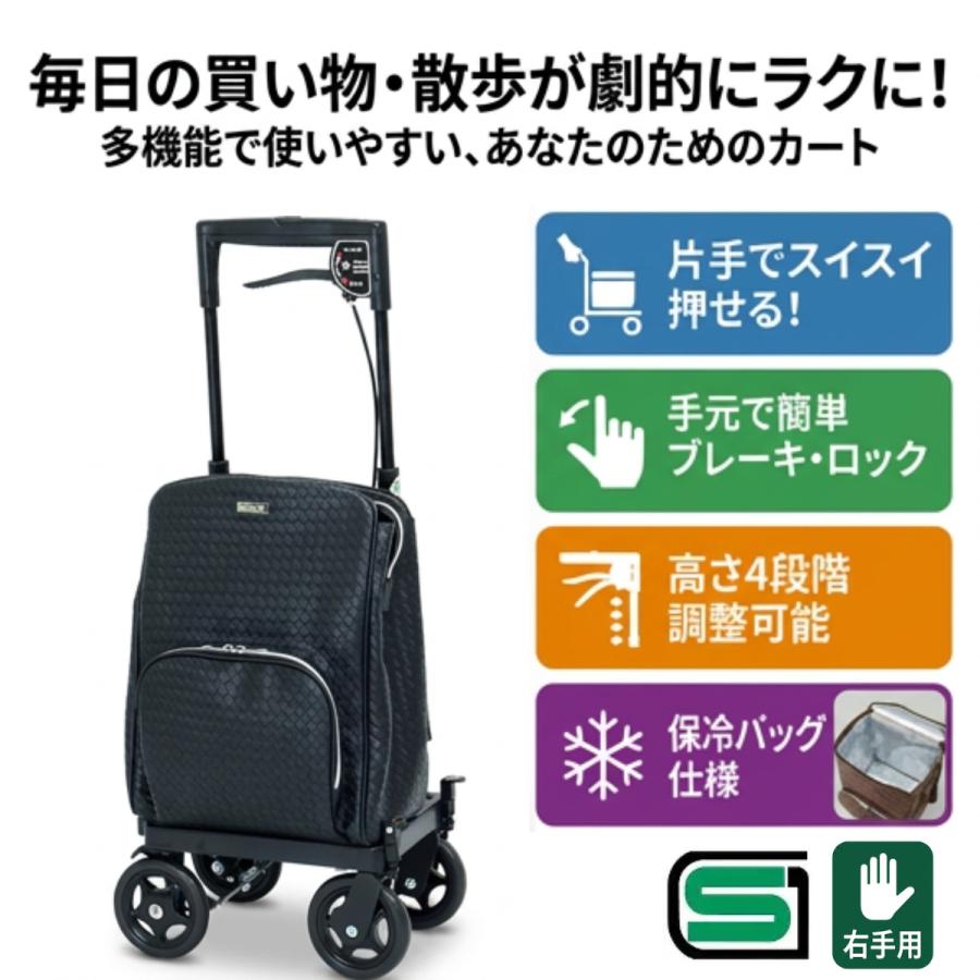 ショッピングカート サイドカー メロディプリモ 右用 メッシュBK