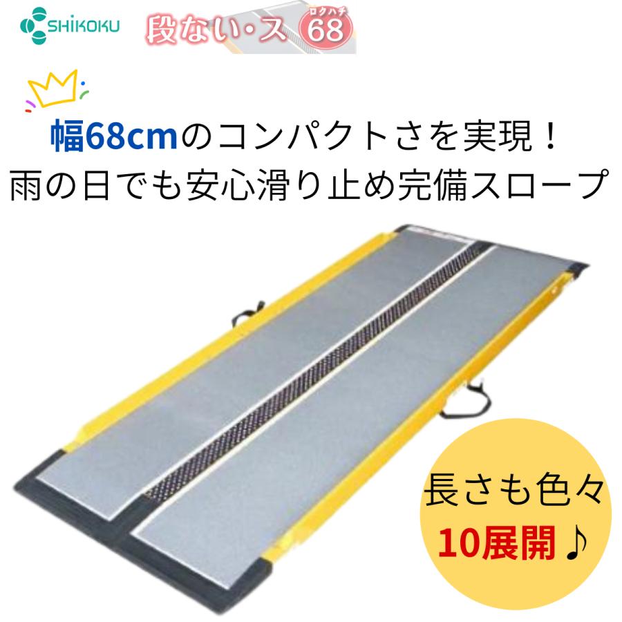 送料無料 スロープ 段ない・ス68 2400 628-180 長さ240cm シコク 段差 